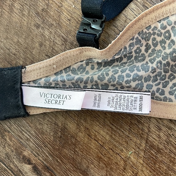 Victoria’s Secret Lined Demi cheetah leopard print bra size 38DD - Picture 3 of 5